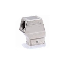 Capot C, Alliage de zinc moulé, acier inoxydable, IP65, Sortie horizontale, M25